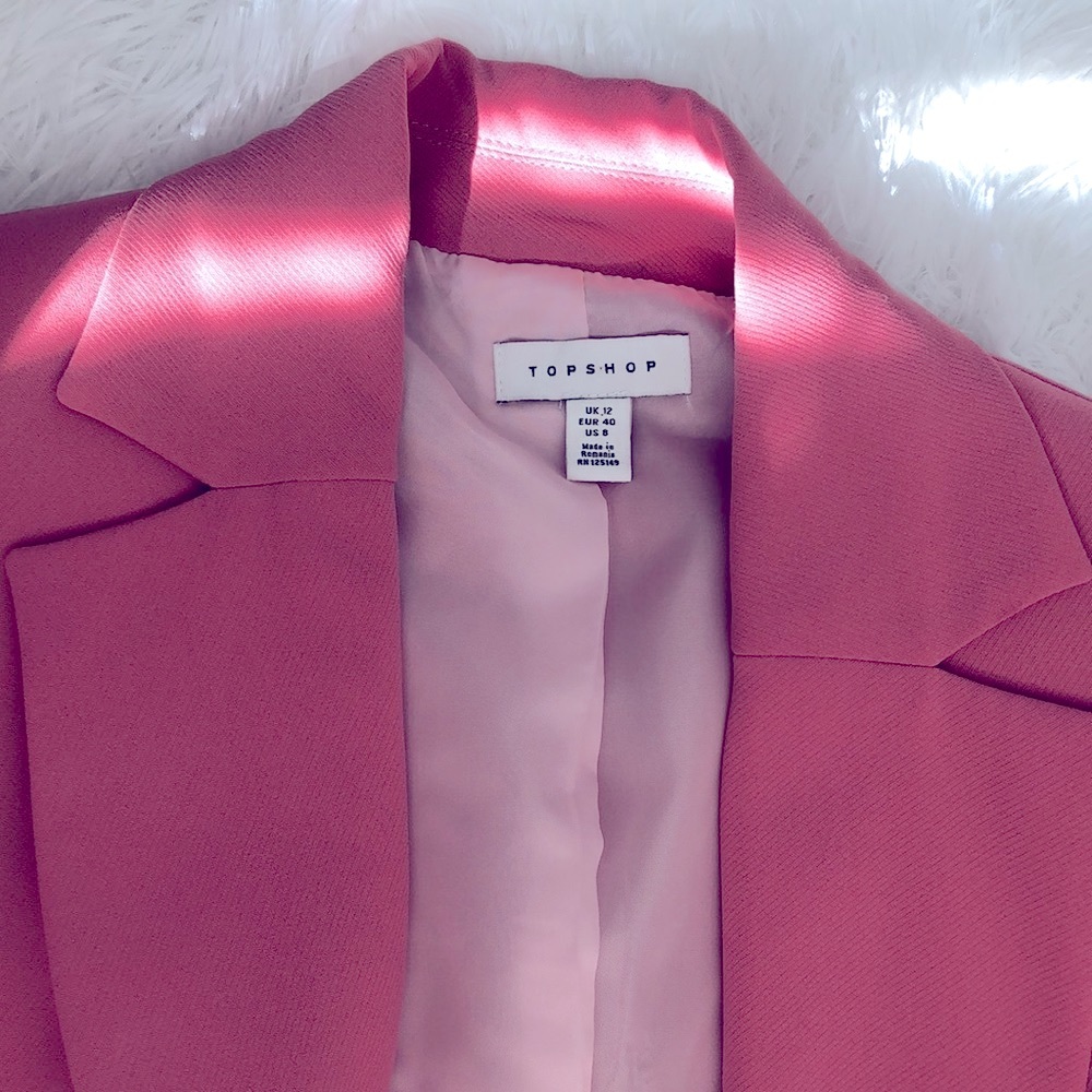 Topshop Pink Blazer - Picture 3 of 3